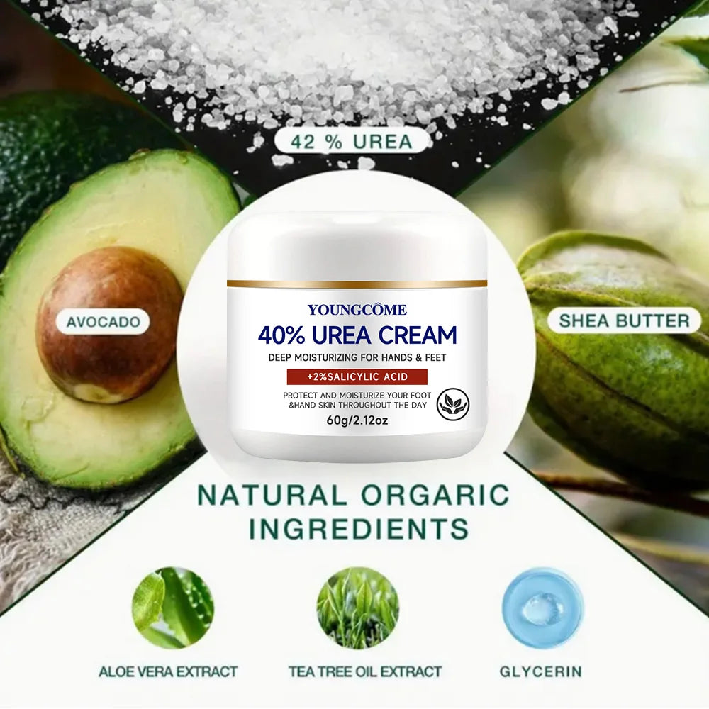 YOUNGCOME 40% urea cream+2% salicylic acid hand and foot deep moisturizing cream, protect and moisturize your skin all day long