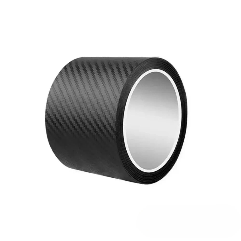 3D Carbon Fiber Sticker Paste Car Threshold Protective Film Anti Scratch Waterproof Matte Black Nano Sticker for Car Body
