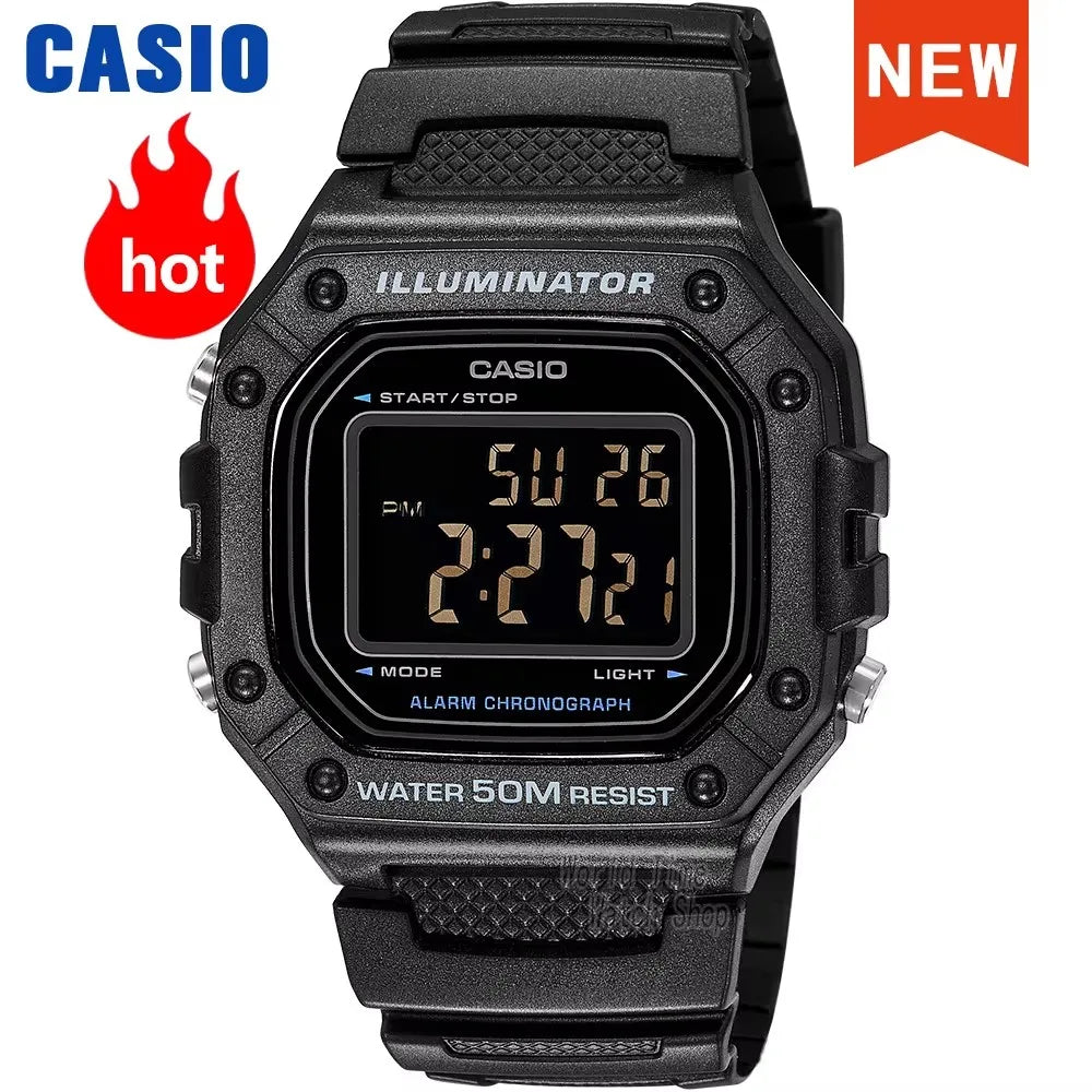 Casio watch for men top brand luxury set quartz watch men watch Sport Watch relogio masculino часы мужские W-218HD-1A