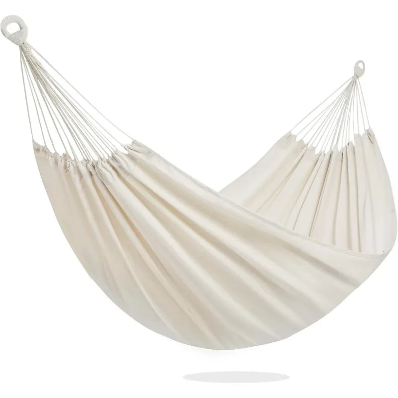 Outdoor Thick Camping Hanging Hammock with Anti-fall Safety Bars, Double Person Hanging Bed for Outdoor Camping and Leisure
