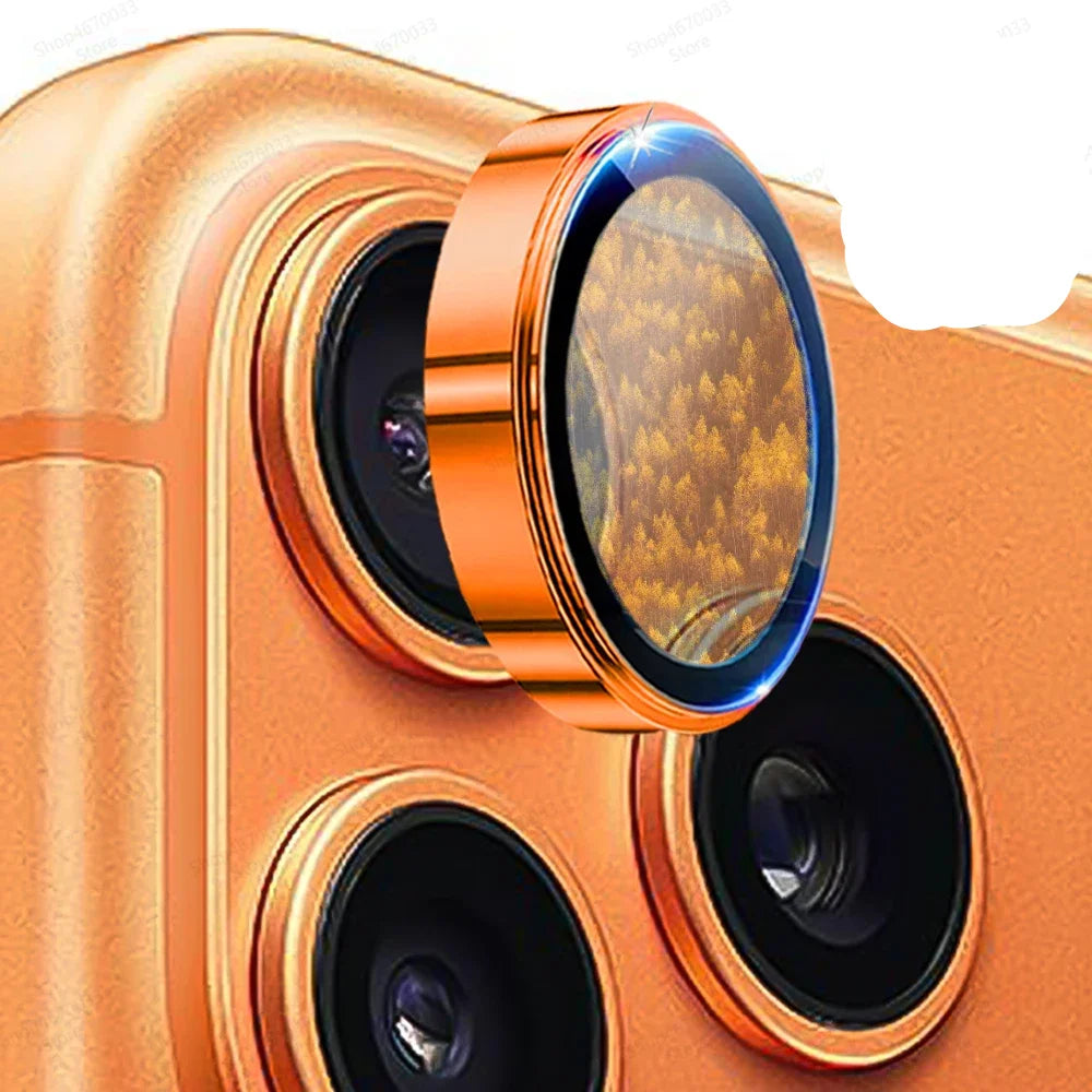 3D Metal Lens Protector Glass For iPhone Duo 18 Pro 18 Pro Max 17 Alloy Back Camera Ring Cover For iPhone 17 Pro 16 Pro Max Lens