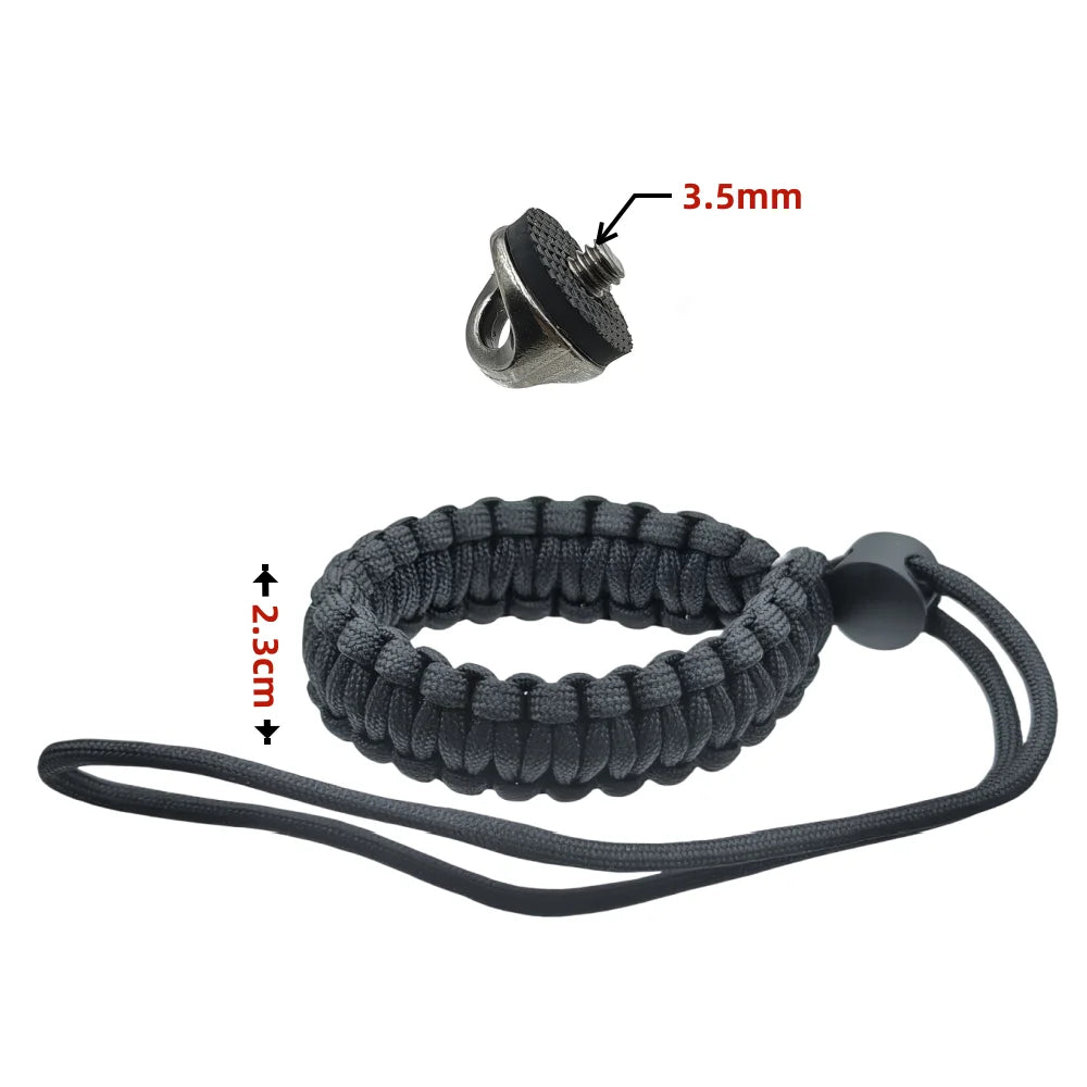 Nylon Wrist Strap Safety Anti-lost Hand Band With 1/4 Metal Screw Base For Insta360 X5/X4 Dji Action 5 Pro Camera Adjustable
