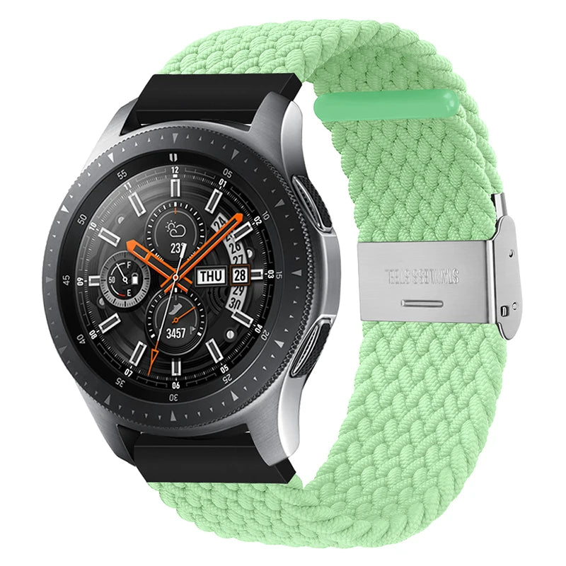 20mm 22mm Nylon strap for Samsung Galaxy Watch 3 42mm 46mm Gear S3 Active 2 Watch Adjustable Bracelet For Amazfit Huawei Correas