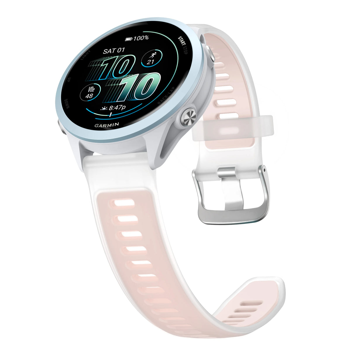 18/20/22mm Silicone Strap for Garmin Forerunner 170 70 165 265 55 245 570 47/42mm Bracelet Garmin Venu 4 45/41mm/Active 6 5 Band
