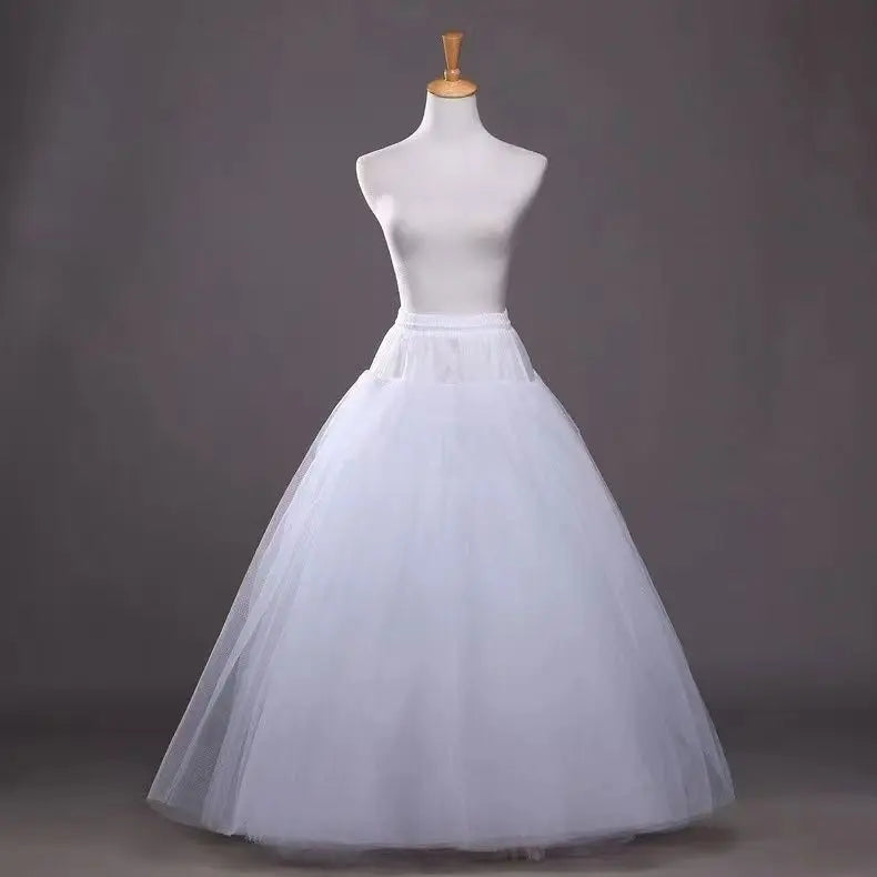 4/6/8 Layers Tulle Crinoline Skirt Hoopless Petticoat Underskirt for Bridal Wedding Dresses