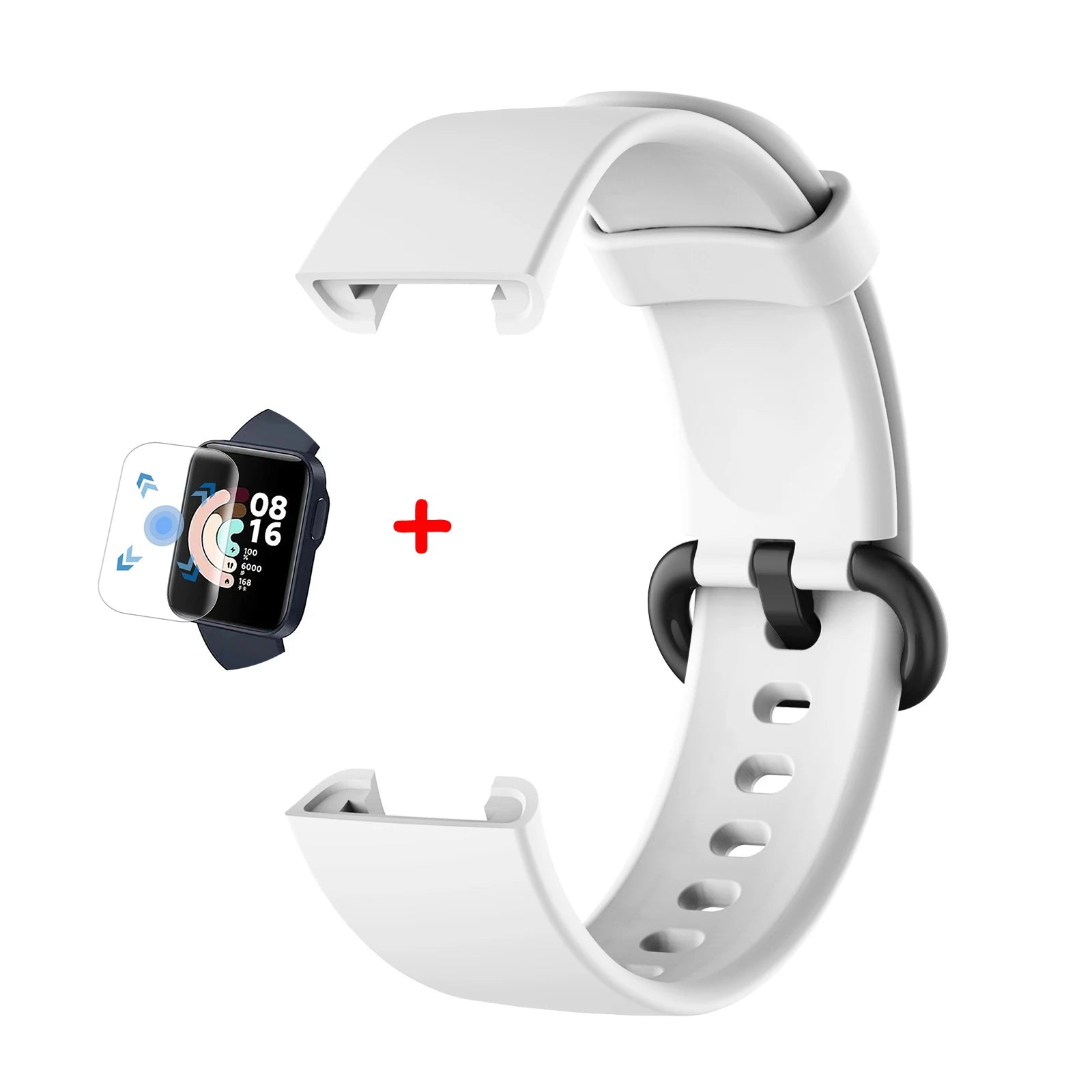Silicone Straps for Redmi Watch 2 Lite Poco Watch Replacement watchband Bracelet for Xiaomi Watch Lite With Screen Protector