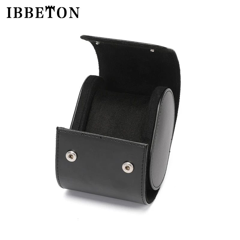 IBBETON 3-Slot Watch Roll Travel Case Portable Vintage Leather Watch Display Case Watch Storage Box Watch Organizers of Men Gift