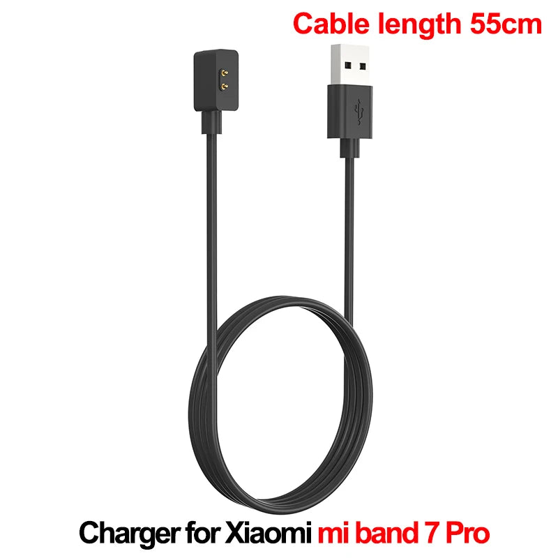 Original Magnetic Cord Charger For Xiaomi Mi Smart Band 7 Pro USB Charging Charger Base For Miband 6 5 4 3 2 Quick Charger Cable