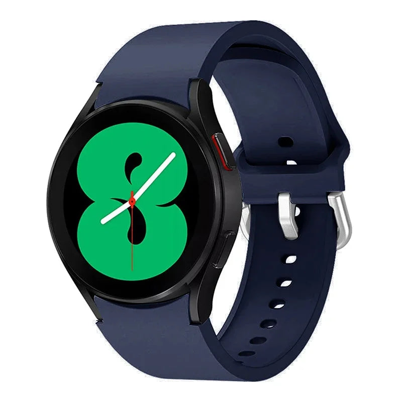 No Gap Silicone Strap For Samsung Galaxy Watch 6/4 Classic 47mm/43mm 5 Pro 45mm Bracelet Band For Galaxy Watch 7/6/5/4 40mm 42mm