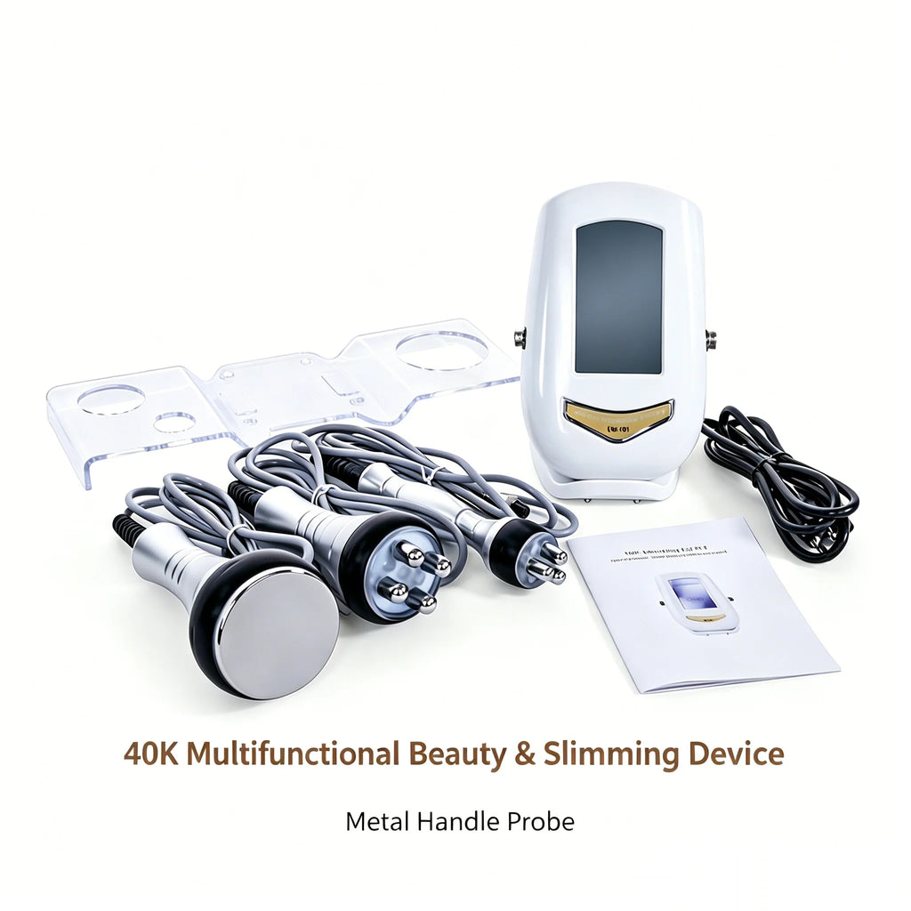 40K Ultrasonic Cavitation Machine, 3-in-1 Beauty Device, Skin Tightening & Face Lifting, Home Use Beauty Instrument