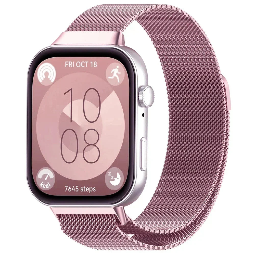 Milanese Loop Band For Huawei Watch FIT 4 pro-Fit 4 Strap Magnetic stainless steel correa for Huawei Fit 3 Fit4 bands Accessorie