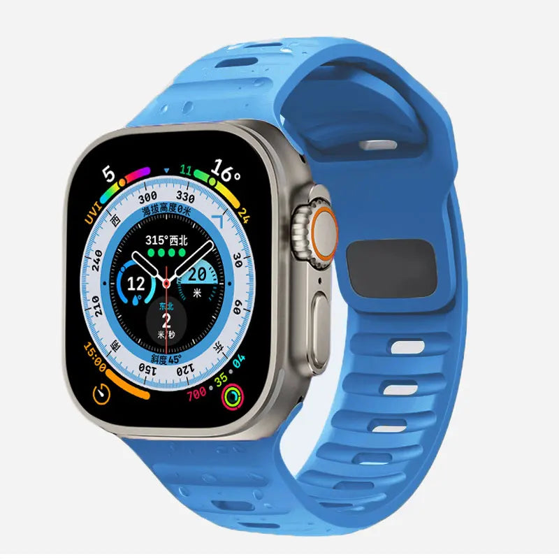 Soft Silicone Strap For Apple Watch Band Ultra 49mm 44mm 45mm 42mm 41mm 40mm 38mm sport Watchband iwatch Serise 8 7 6 5 bracelet
