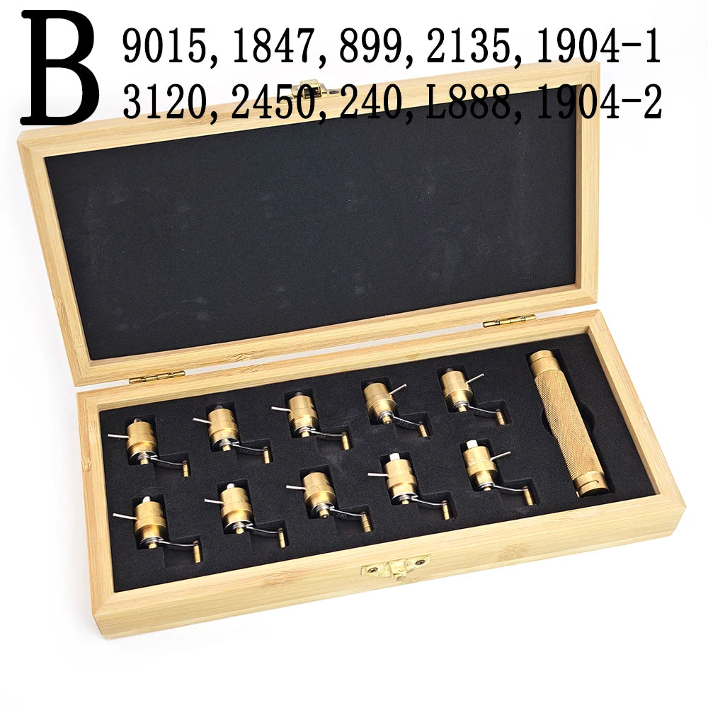 Mainspring Winder Set Brass Watch Repair Tool Wristwatch Repairing Kit DIY Watchmaker Tools Alloy Steel Watch Winding Tool