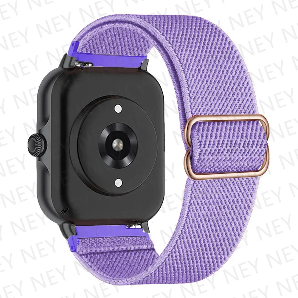 Shiny Elastic strap For Amazfit gts 4-3-2-2e-mini/bip-U-S-lite/Stratos 2 20mm/22mm band Bohemian Pride bracelet gtr-4-3-3pro-2e