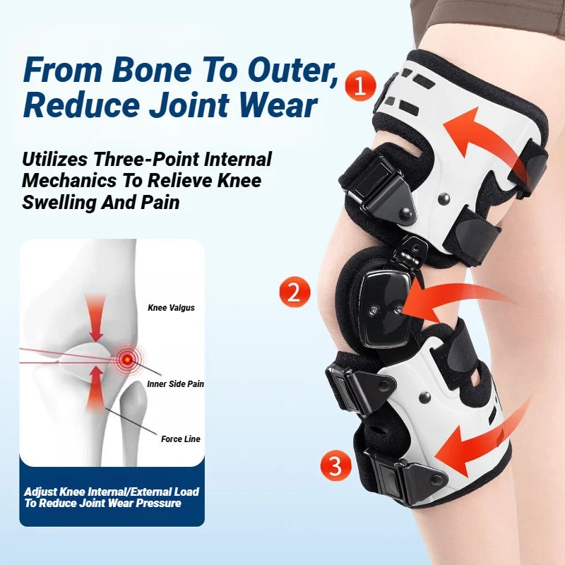 Unloader Knee Brace Pain Relief & Support For Acl Meniscus Injury Joint And Patella Stability Men Women Rom Hinged Stabilizer