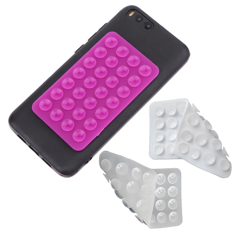 1pc Backed Adhesive Sucker Pad For Fixed Pad Double Side Silicone Suction Pad For Mobile Phone Fixture Suction Cup
