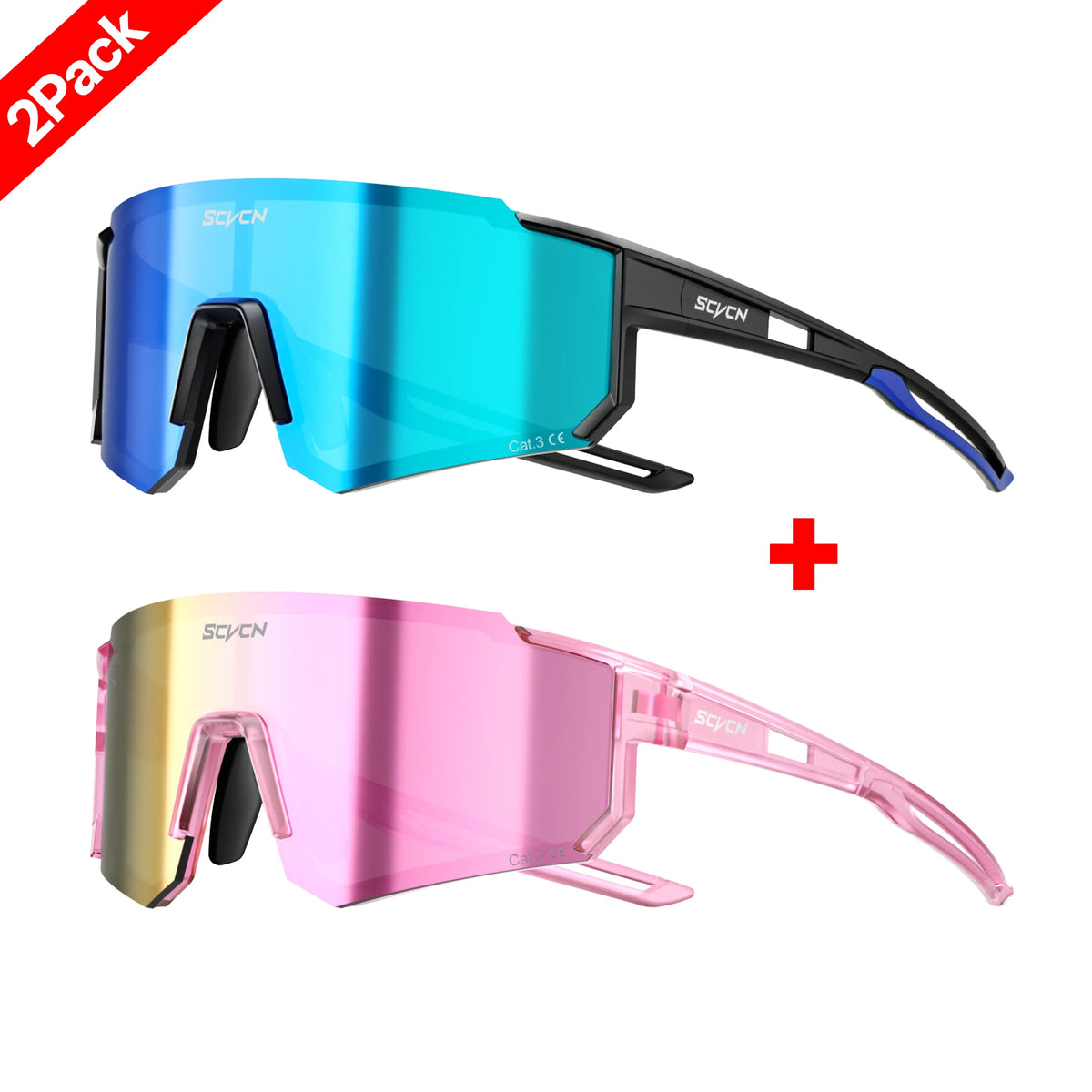 SCVCN New Outdoor Sport Cycling Sunglasses MTB Bike Cycling Hiking Eyewear Running Ultralight Men Women Pickleball UV400 Glasses
