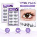 Gege Bear No Glue False Eyelashes Self Adhesive Lash Clusters Wispy Sunflower Style Natural Doll Eye Easy Apply Makeup