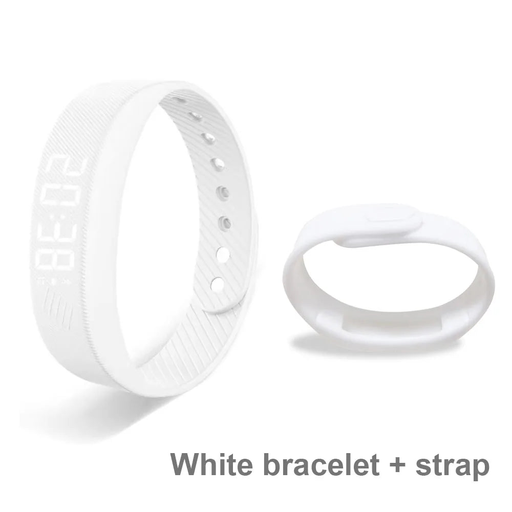 Smart Bracelet LED Digital Vibration Alarm Wrist Waterproof Smart Clock Smartband With Running Pedometer Monitor Smart Band