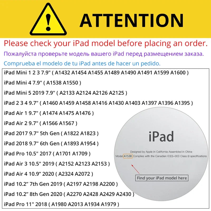 Case for IPad 9.7 2017 2018 IPad Air 2 3 4 5 iPad Pro 11" 10.2 7th 8th 9th 10 10th Gen Mini 6 7Case Rotating Stand Tablet Cover