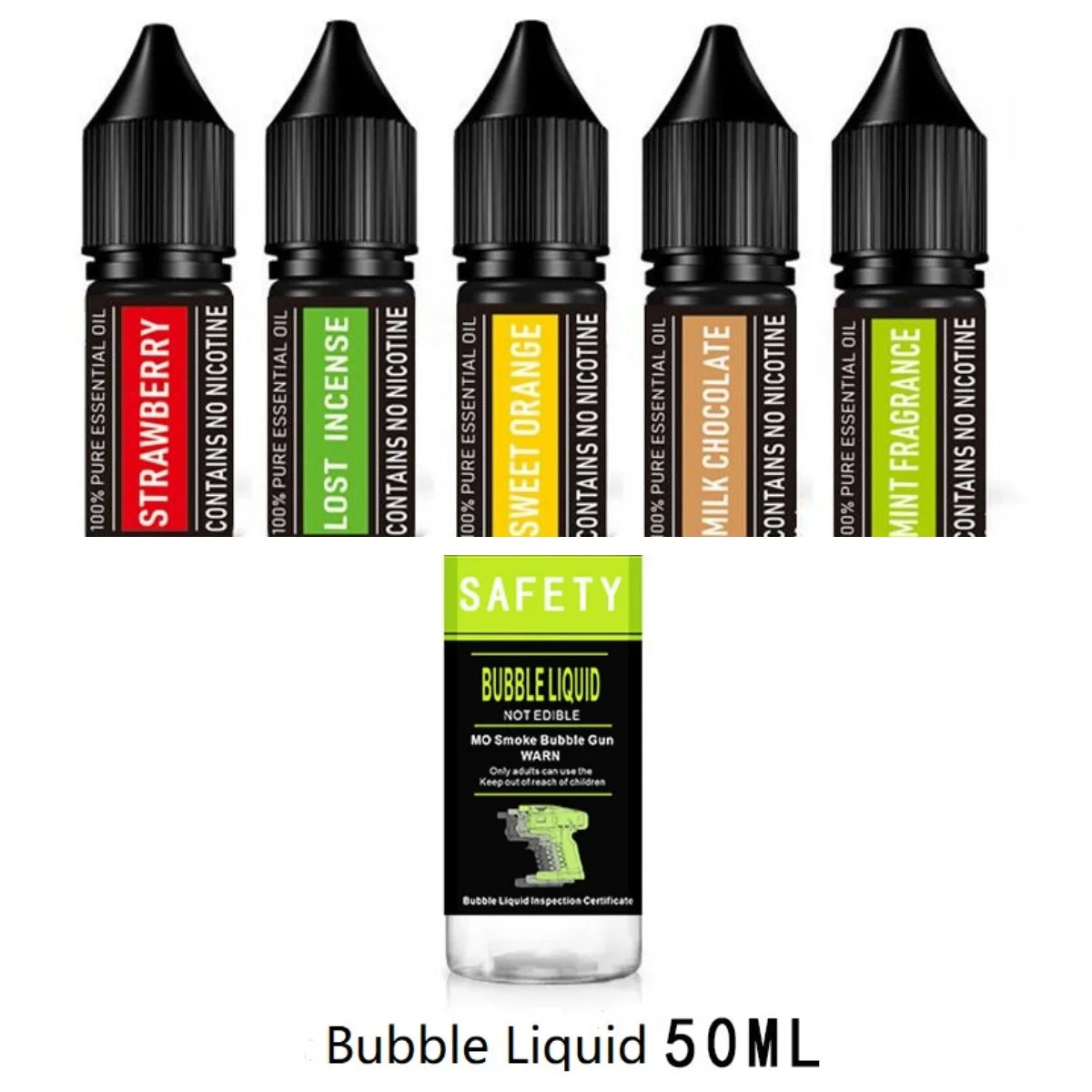 5 Flavors Decorative Bubble for Cocktails Smoke Drinks Bartender Accessories Work with Bartender Cocktail Gun Elf Bar Barman