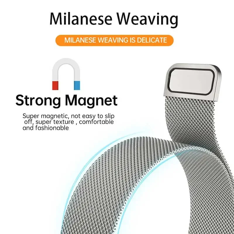 Milanese strap For Samsung Galaxy Fit 3 band Magnetic replacement bracelet watchband For Samsung Galaxy Fit 3 watch accessories