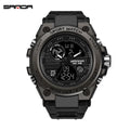 SANDA Top Luxury Watches Men Military Army Mens Watch Waterproof Sport Wristwatch Dual Display Watch Male Relogio Masculino