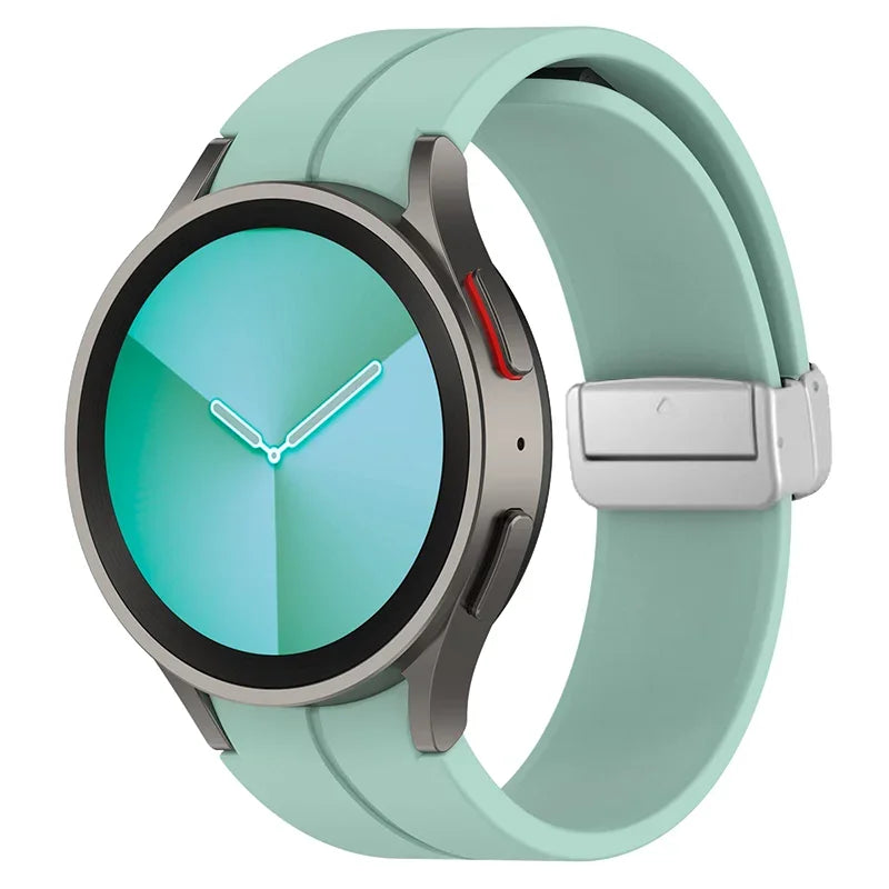 Original Silicone Band for Samsung Watch 7 6 5 4 Classic Strap 47mm 43mm 44mm 40mm Magnetic Buckle For Galaxy Watch 5 Pro 45mm