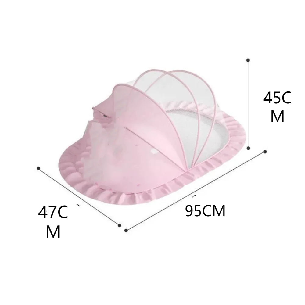 New Foldable Bed Mosquito Net Baby Accessories Undecided Baby Canopy Yurt Plastics Sunshade Mosquito Cover