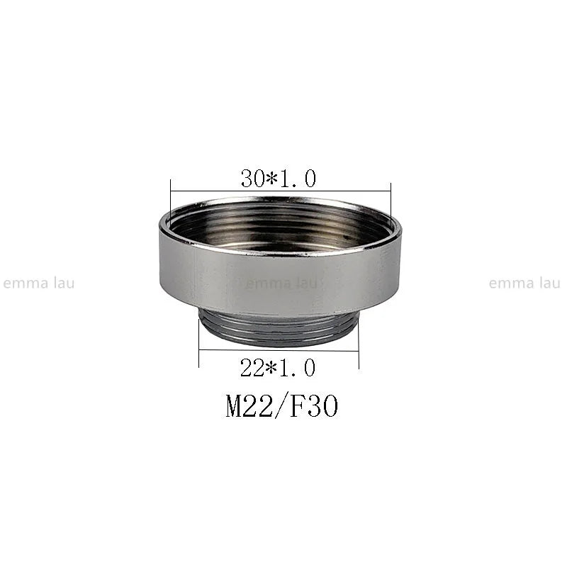 16 17 18 20 21 22 23 24 25 30mm Turn 22 Faucet Aerator Adapter Water Purifier Fittings Brass Kitchen Faucet Plumbing Accessories