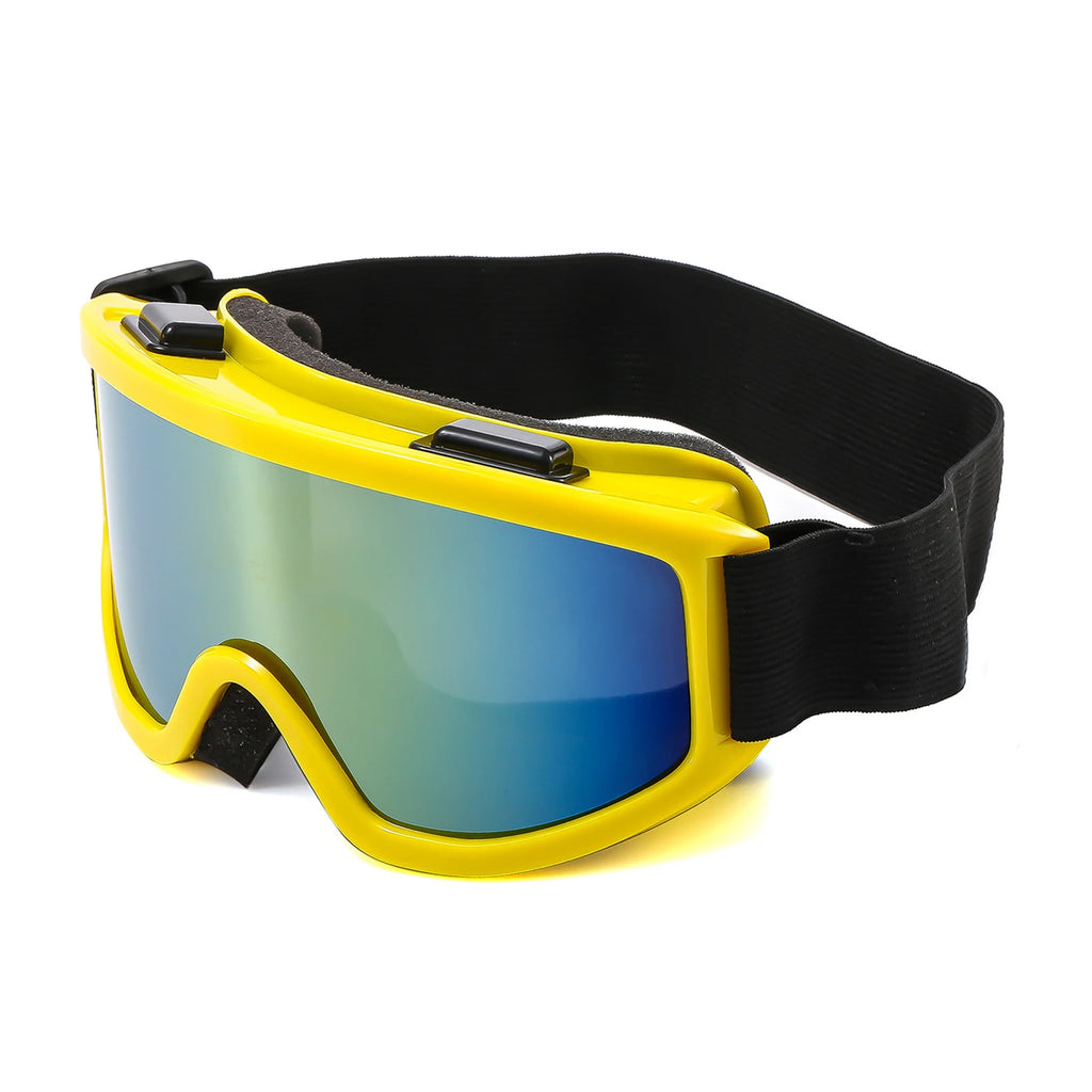 Large Frame Ski Goggles With Colorful Lens Anti Fog Mountain Skiing Goggles Outdoor Sport Snow Snowboard Goggle For Adult Youth