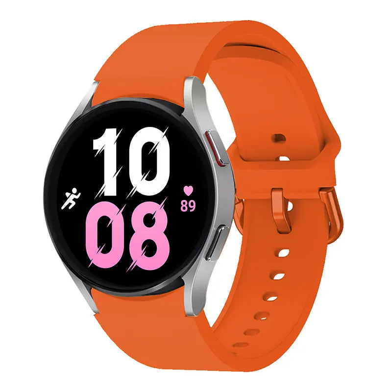 official Silicone Strap For Samsung Galaxy Watch 5 4 44mm 40mm/4Classic 46 42mm Wrist 20mm Bracelet Galaxy Watch 5 Pro 45mm Band