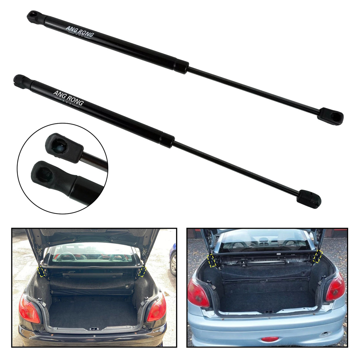 2x Tailgate Boot Trunk Gas Support Struts Lifter For Peugeot 206 CC 2D Convertible 2000-2010 OEM 8731F2