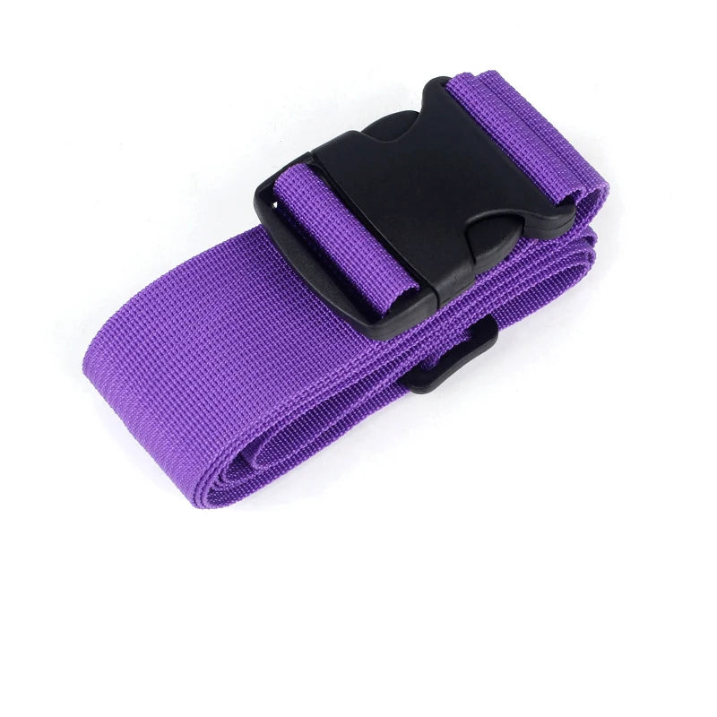 Straight Shaped Luggage Straps for Suitcase Polyester Luggage Belt with Adjustable Release Buckle Travel Accessory