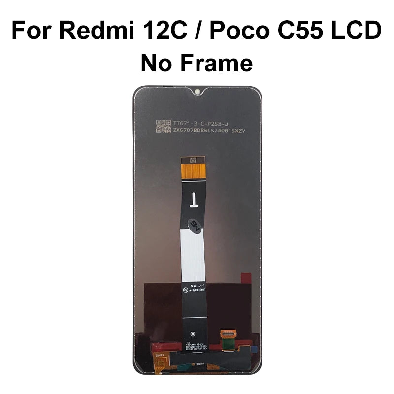 A- IPS For Xiaomi Redmi 12C 22120RN86G 12 LCD 14R 14C Display Touch Screen Digitizer Replace For Redmi 13C LCD 13 Display 15 15C