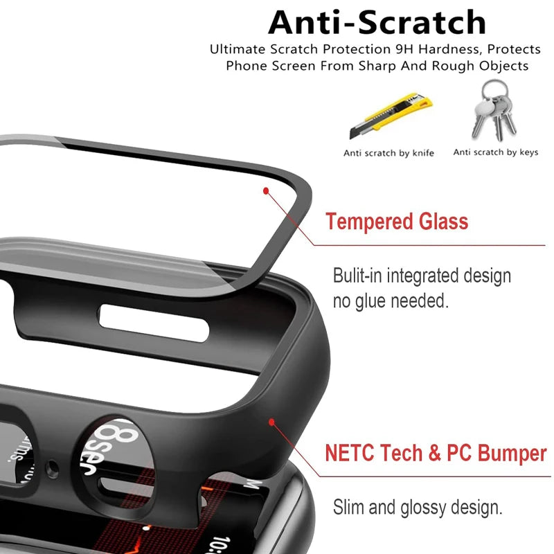 Glass+Case For Huawei Watch Fit 3 All-Around Screen Protector Hard PC Bumper Tempered Glass Watch Case For Huawei Watch Fit 3
