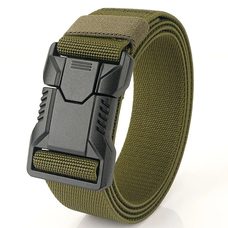 1pc Lightweight Tactical Quick-Release Buckle Belt Workwear Wear-resistant Outdoor Commuting Military Training Pants Belt