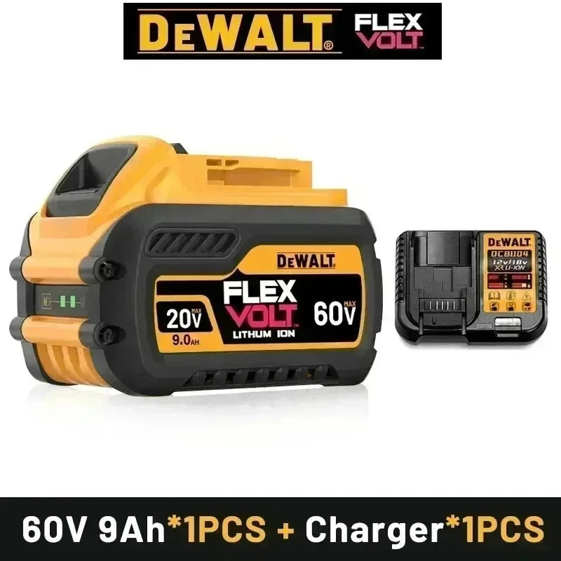 Original DEWALT battery 20V/60V 6000mAh 9000mAh rechargeable Li-Ion battery ,Dewalt tool battery, charger，electric drill，DCD805，