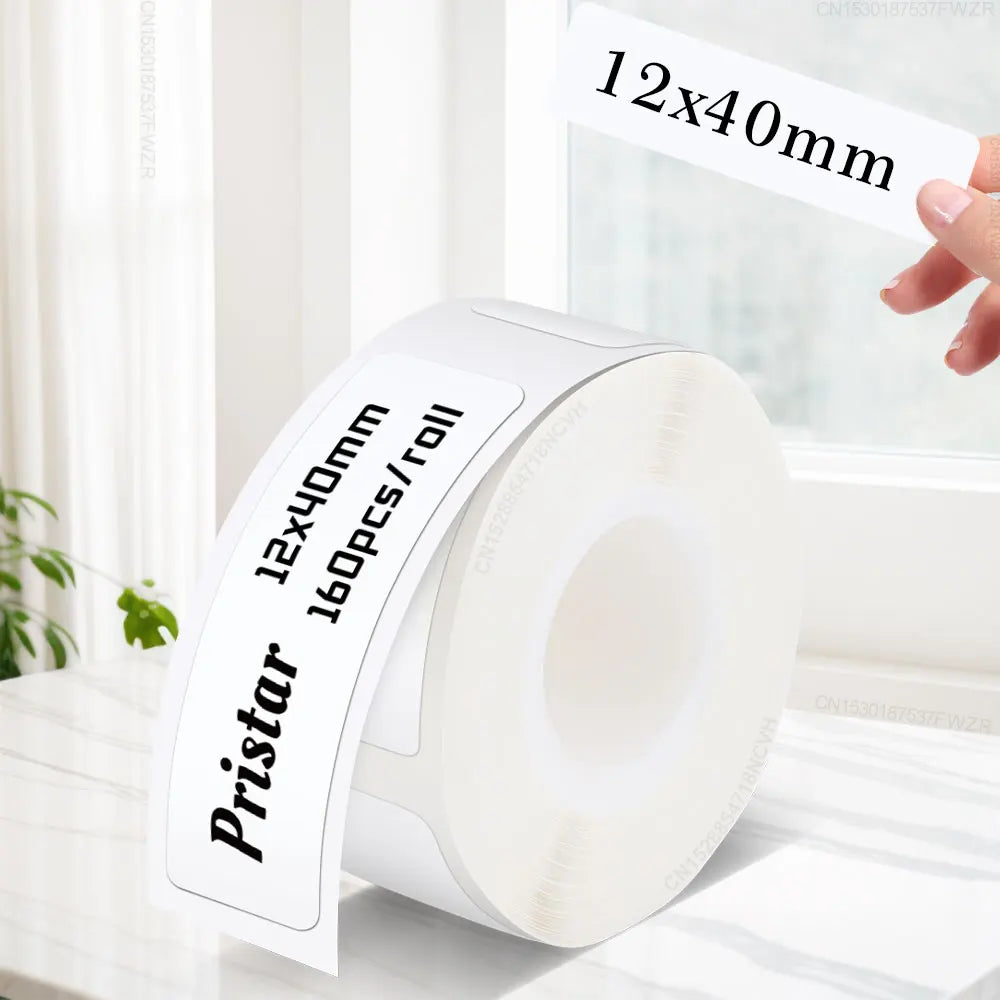 1PK P15 Transparent Label Tape 14mmx30mm Clear Waterproof Self Adhesive Label Sticker Paper for Marklife P15 P12 Label Maker