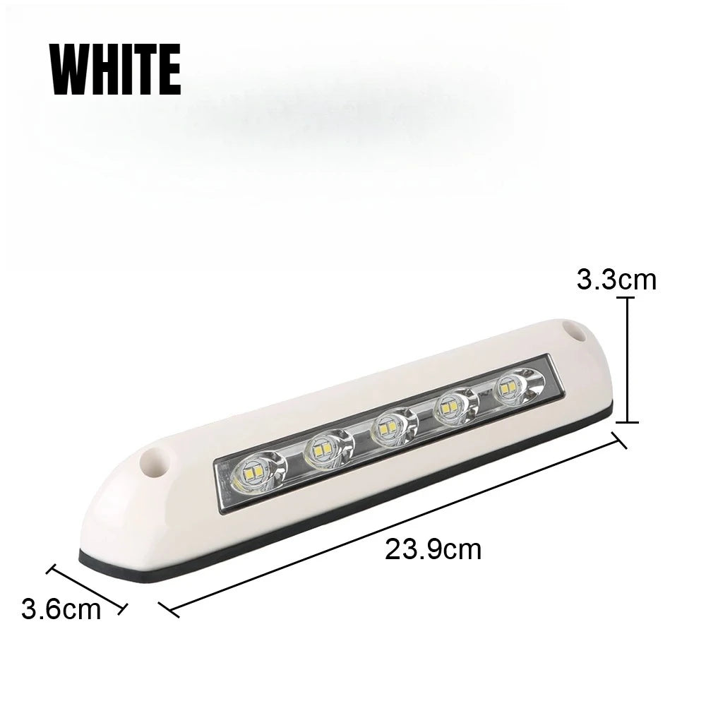 12V/24V Waterproof RV Awning Light, LED Porch Lamp for Motorhome Caravan Camper Van Trailer, Outdoor Exterior Wall Light for Cam