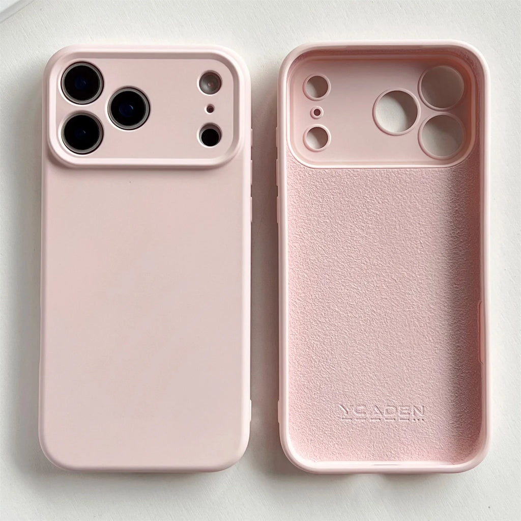 Liquid Silicone luxury Original Cover For iPhone 17 16 17 16 Pro Max 17 Air 16 PLus Case TPU Protect Skin Smooth Shockproof Case