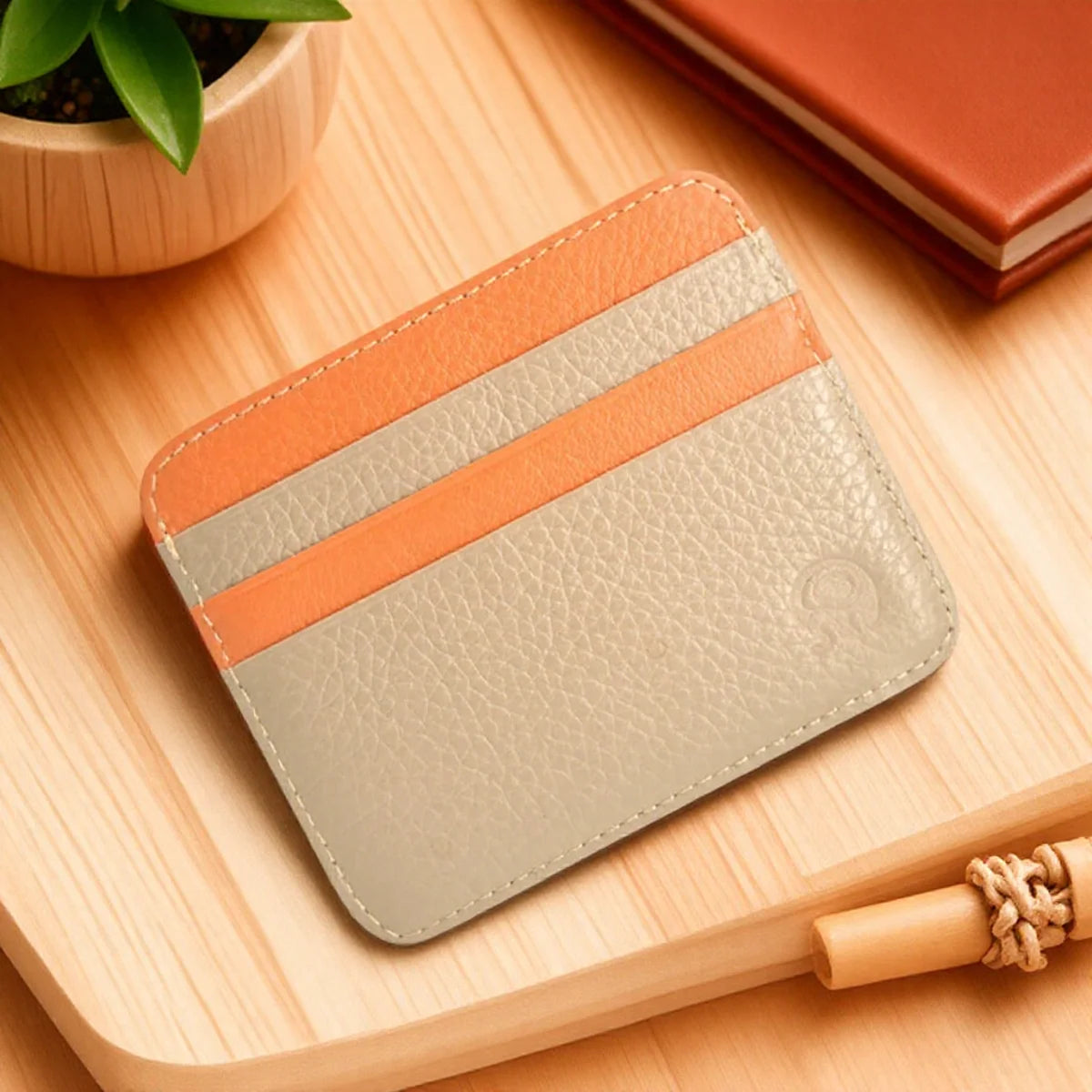 Mini Travel PU Leather Card Holder Wallet Lizard Pattern ID Window Case for Men Women Compact Wallet Organizer