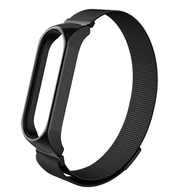 Strap for Xiaomi Mi Band 6 5 4 3 Metal Milanese Bracelet On Mi Band 4 Luxury Stainless Steel Wristband for Miband 5 6 Strap