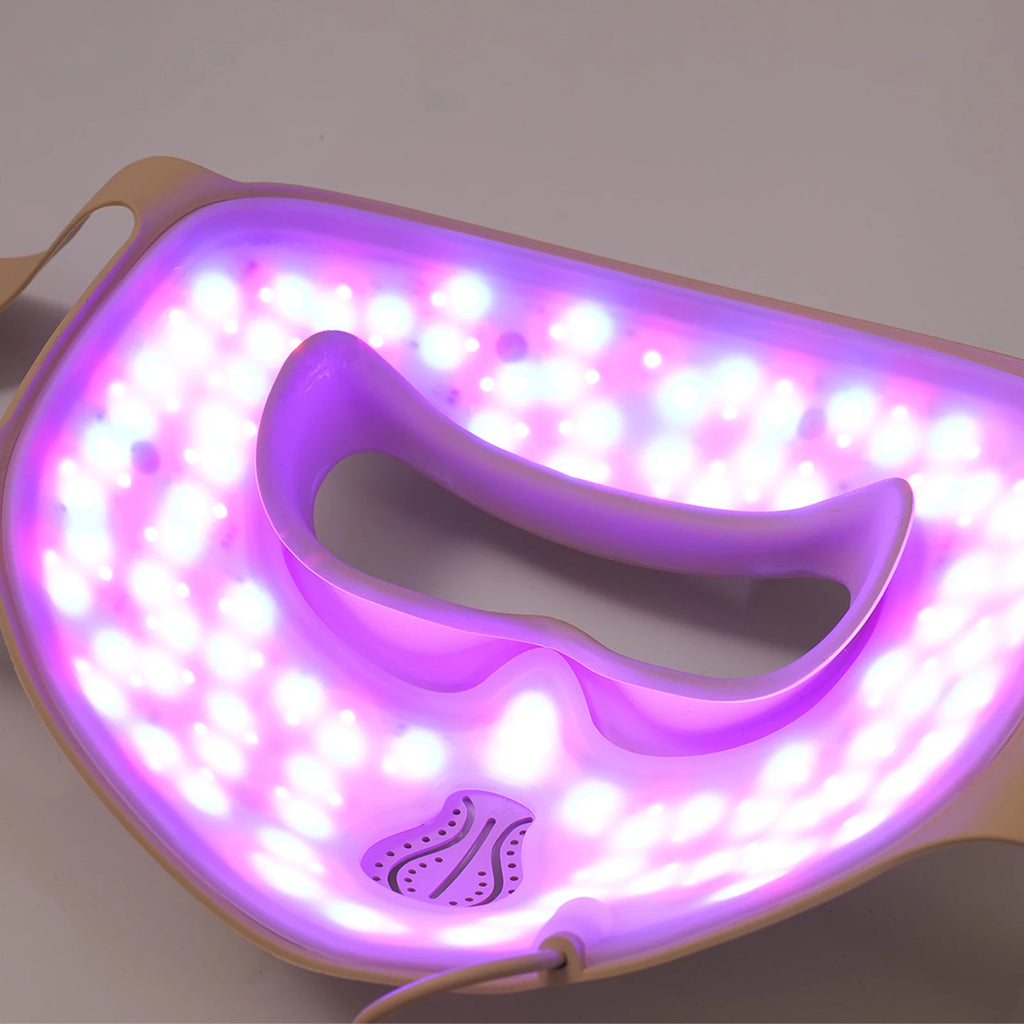 Hello Face M300 Mask - 3000mAh Battery, Skin-Like Silicone, 4D Light Therapy Khaki LED Facial Mask