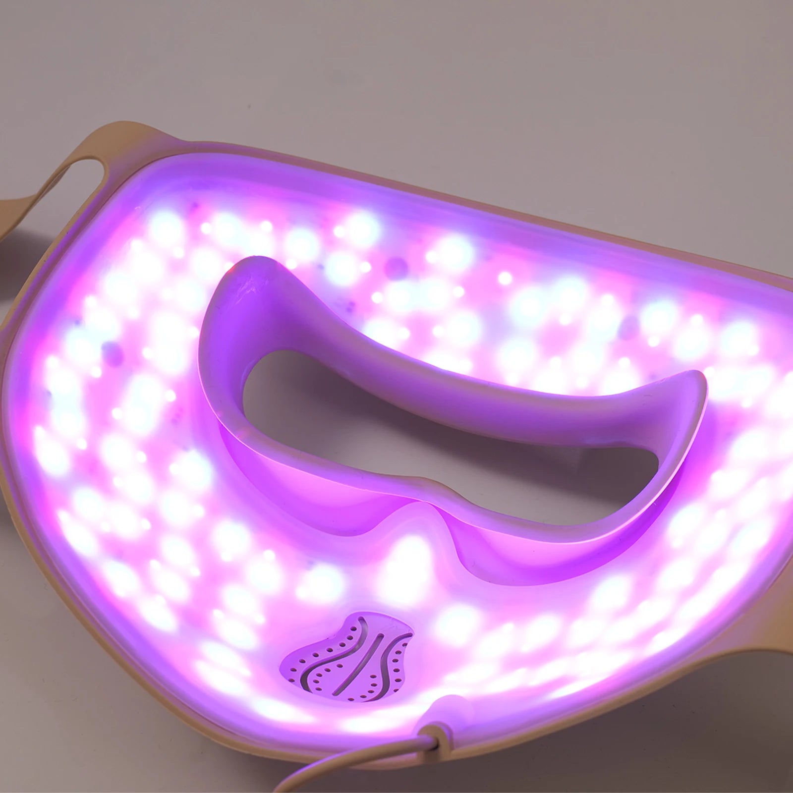 Hello Face M300 Mask - 3000mAh Battery, Skin-Like Silicone, 4D Light Therapy Khaki LED Facial Mask