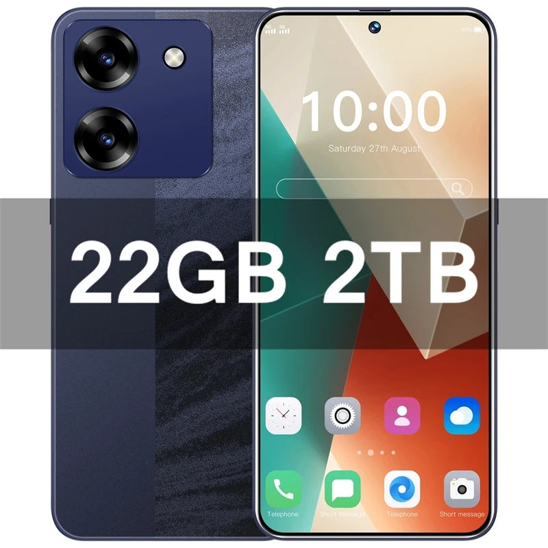 M7 Pro 12GB+512GB Smartphone 7.3inch 7800mAh 72+108MP Dual Android14 Cellphones Snapdragon8 gen3 SIM 5G Mobile phone AB22