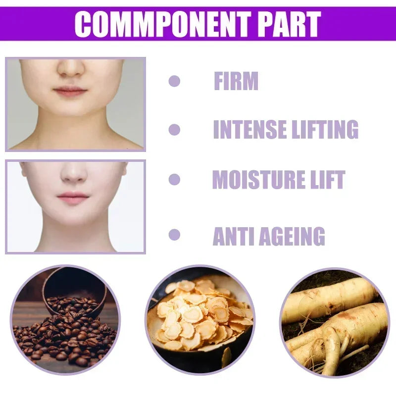 V-Shape Face-lift Slimming Cream Slimming Firming Hydrating and Moisturizing Face Anti-aging Brightening Cream Products 30g