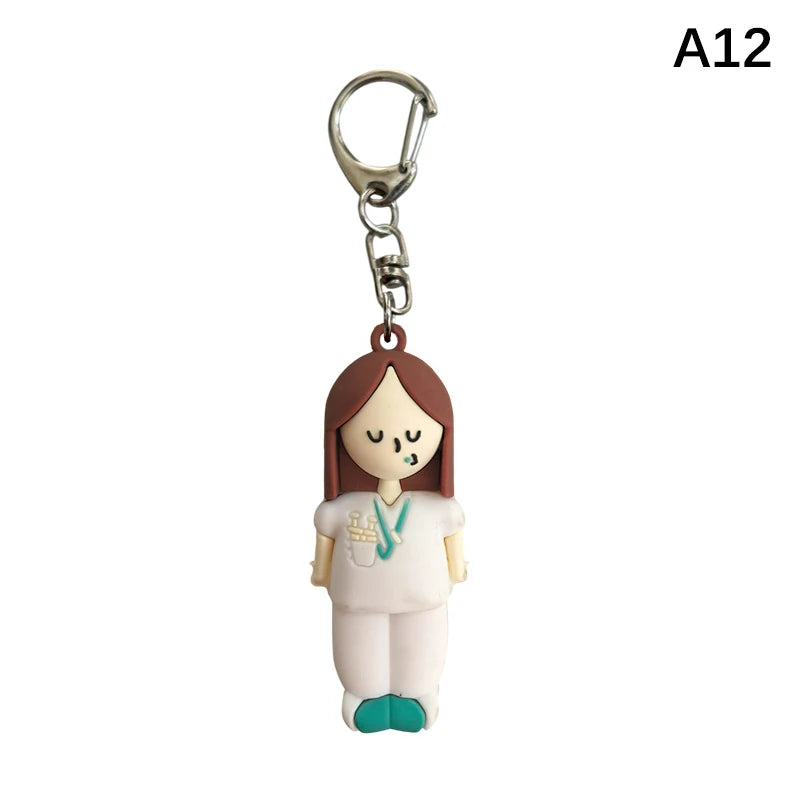 Syringe-Shaped Ampoule Bottle Opener Keychain Rubber Cutter Aid Medication Vial Breaker Tool For Home Nurses And Doctors