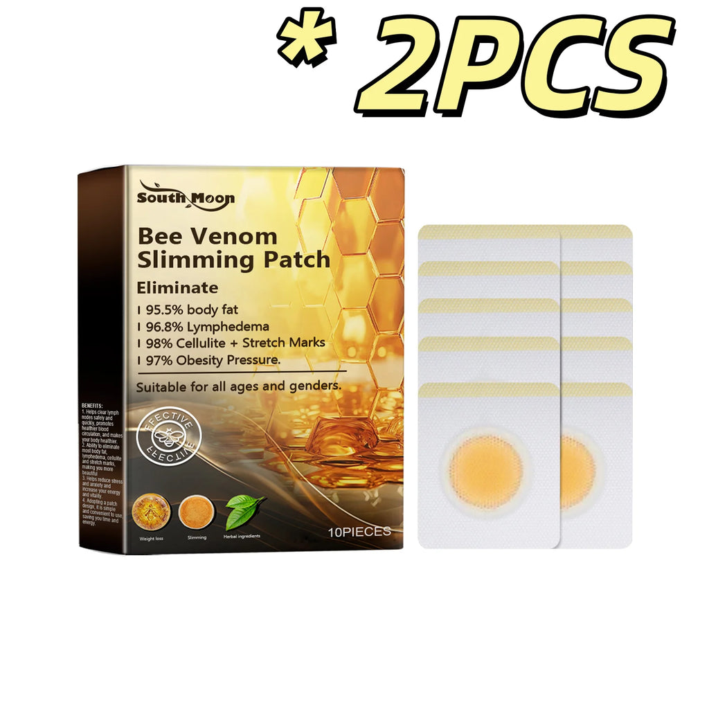 Bee Venom Body Shaping Patch Tighten Skin Firm Body Contour Improve Elasticity Boost Blood Circulation Gentle Skin Firm Patches