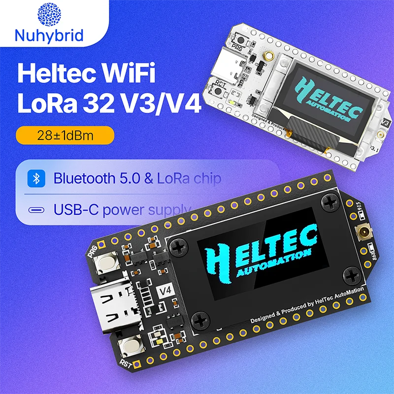 Heltec V3/V4 WiFi LoRa 32 868MHz Development Board With Dual Antenna Meshtastic  Bluetooth For Meshcore  Arduino PlatformIO